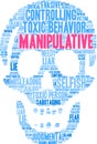 Manipulative Word Cloud Royalty Free Stock Photo