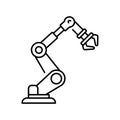 Manipulator robot line icon Royalty Free Stock Photo