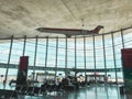 Inside the terminal of the Spanish airport of the city of Valencia, Manises, gates