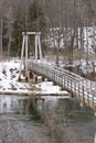 Manistee River Footbridge Royalty Free Stock Photo