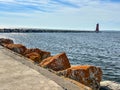 Manistique Boardwalk and Riverwalk along Lake Michigan