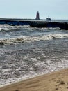 Manistique East Breakwater Lighthouse in Manistique, Michigan