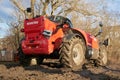 Manitou construction telescopic handler MT1840 on a construction site