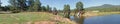 Manitou lake panorama 5 Royalty Free Stock Photo