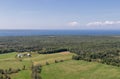 Manitoulin Island, Ontario, Canada - August 2, 2021: View of a farm on Manitoulin Island on a summer day in Canada