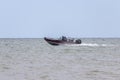 Fishing boat on the lake Michigan Royalty Free Stock Photo