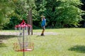 Disc golf. Royalty Free Stock Photo