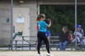 Manitowoc, WI USA June 17 2021: training girls of the American softball team