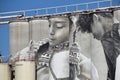 Mankato, Minnesota 6-15-2021 - Dakota Indian Silo Art Project by Guido Van Helten Royalty Free Stock Photo