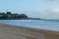 Manly Beach with milky long exposure water looking across to Que Royalty Free Stock Photo