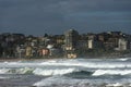 Manly beach on a stormy day