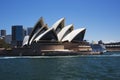 The Manly ferry passing by the Opera House Royalty Free Stock Photo