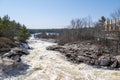 Manmade Waterfall Big Chute in Ontario