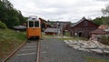 Tram way in Mannamine museum at Hoga Kusten in Sweden