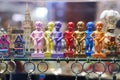 Manneken Pis figurines and other souvenirs on sale in the tourist shop in Brussels, Belgium. Royalty Free Stock Photo