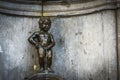 Manneken Pis sculpture in Brussels, Belgium