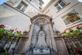 Manneken Pis sculpture in Brussels, Belgium Royalty Free Stock Photo