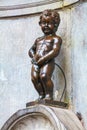 Manneken Pis sculpture in Brussels