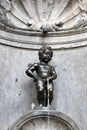 The Mannekin Pis in Brussels Royalty Free Stock Photo