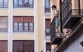 Mannequin in a balcony