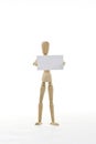 Mannequin with blank card