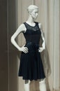 Mannequin with a blue dress Royalty Free Stock Photo