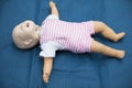 Mannequin child for first aid training. Royalty Free Stock Photo