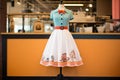 mannequin dressed in a 50s style poodle skirt Royalty Free Stock Photo