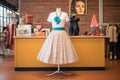 mannequin dressed in a 50s style poodle skirt Royalty Free Stock Photo