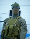 Mannequin dressed in tactical clothing. Plate Carrier