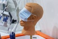 Mannequin or dummy for dentist students training in dental faculties of medical schools