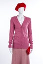 Mannequin in female casual cardigan. Royalty Free Stock Photo