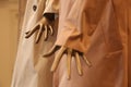 mannequin female hands in shop. Plastic fingers. Royalty Free Stock Photo