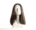 Mannequin Female Head with Wig Royalty Free Stock Photo