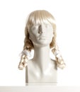 Mannequin Female Head with Wig Royalty Free Stock Photo