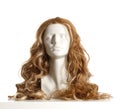 Mannequin Female Head with Wig Royalty Free Stock Photo