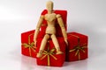 Mannequin With Gifts Royalty Free Stock Photo