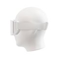a mannequin isolated on a white background with Ski Goggles on