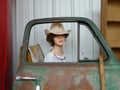 Mannequin lady on display in antique shop