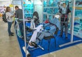 Mannequin and orthopedic equipment at the exhibition Royalty Free Stock Photo