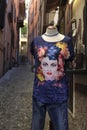 A mannequin outside a tourist`s hop in Varenna, Lake Como.