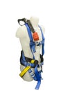 Mannequin in safety harness equipment