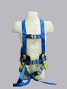 Mannequin in safety harness equipment