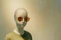 Mannequins,Clothing store,clothes in department stores,glasses. Royalty Free Stock Photo