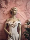 Mannequin Showcasing an Off the Shoulder Dress