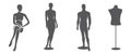 Mannequin silhouettes Royalty Free Stock Photo