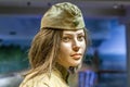 A mannequin stylized as a World War II exhibit in a museum