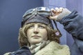 A mannequin stylized as a World War II exhibit in a museum