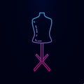 Mannequin for tailoring nolan icon. Simple thin line, outline vector of measure icons for ui and ux, website or mobile application Royalty Free Stock Photo