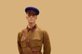 Mannequin in the uniform of the Soviet army